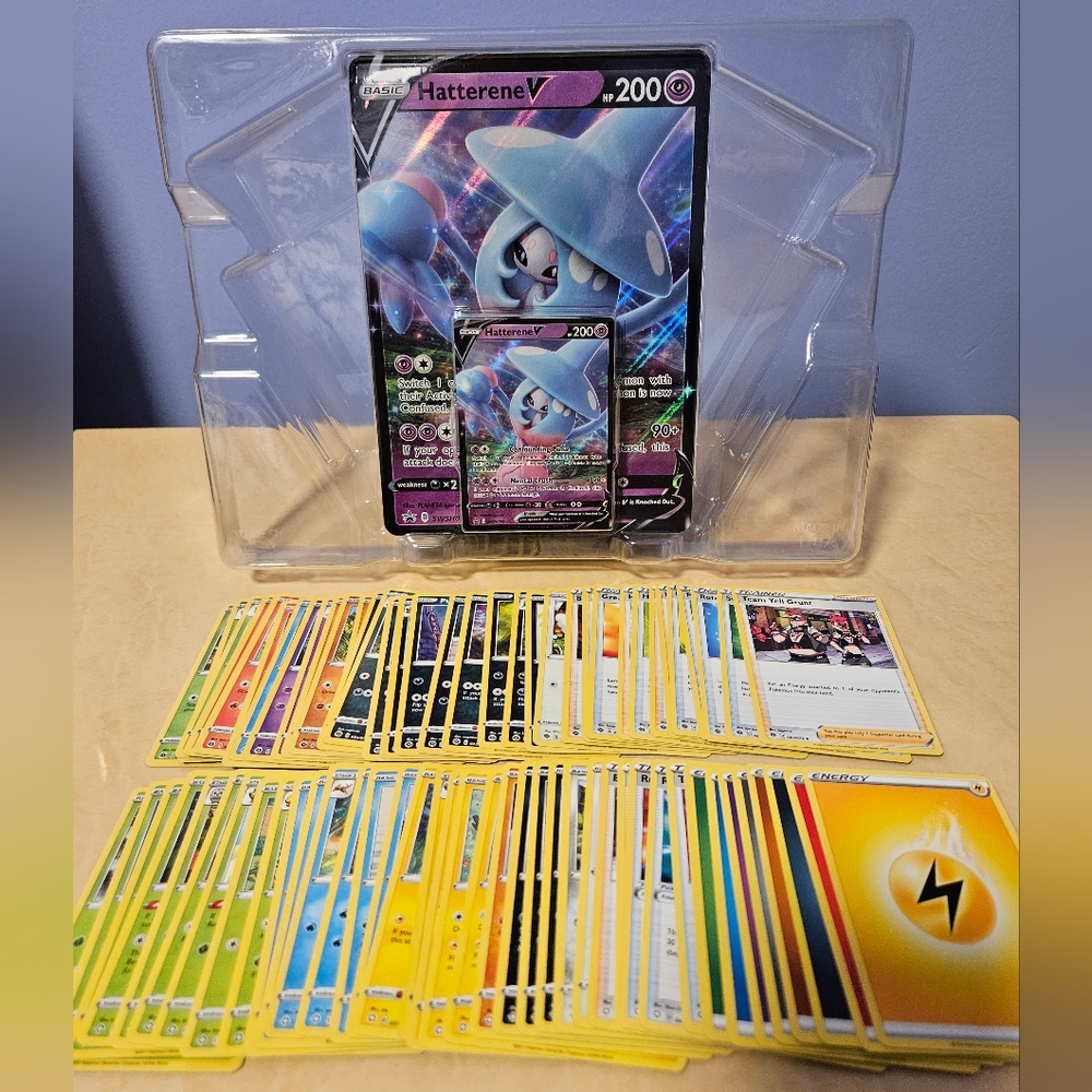 Pokemon Champion's Path Hatterene V With Champion's Path/Shining Fates Cards